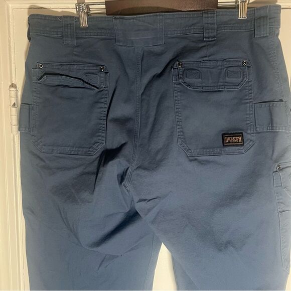 Duluth Trading Co Flex Firehose Cargo Work Pants Mens 42x32 Blue Canvas Utility. - Picture 5 of 9